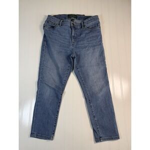 LRL‎ Ralph Lauren Jeans Co Women's Jeans Size 10P Classic Straight Blue Denim